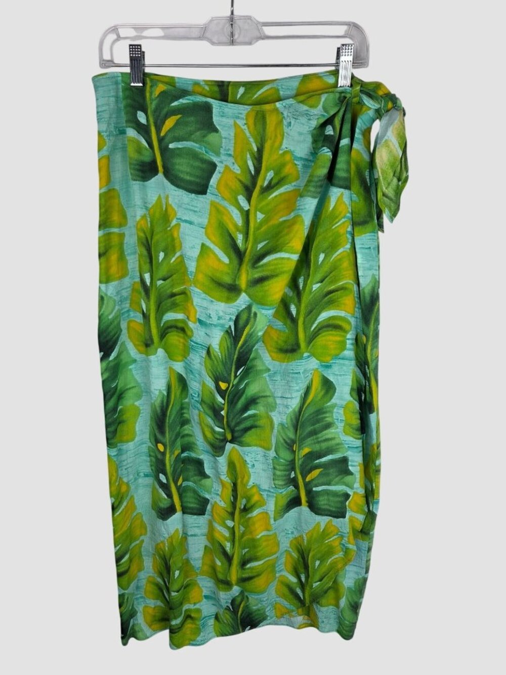 Jams World Green Leaf Print Midi Skirt